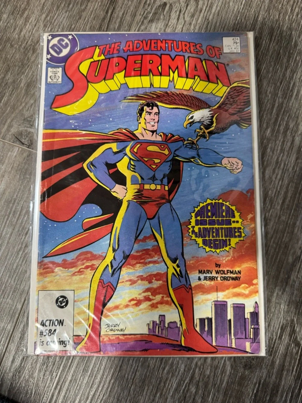 The Adventures Of Superman #424 DC Comics Jan 1987 - Picture 5 of 5